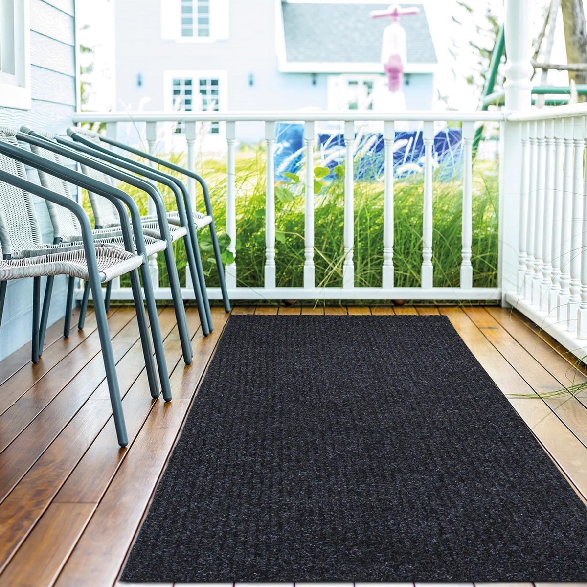 Waterproof Runner Rug 2’x6 (Black / 2' x 6' (Runner))