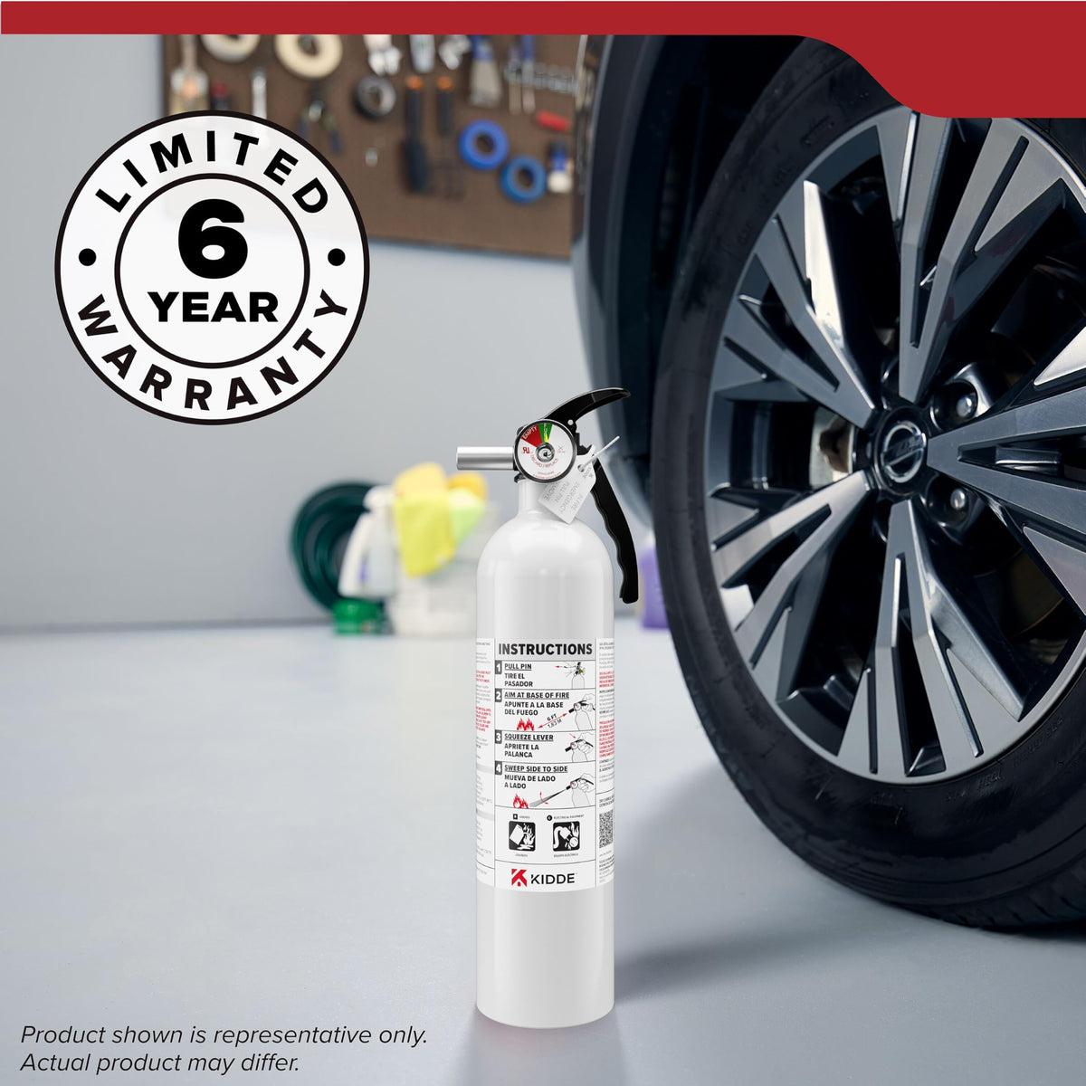 Auto 10 Fire Extinguisher for Cars and Trucks (Small - 2.9 lbs.)
