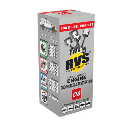 D8 engine oil treatment