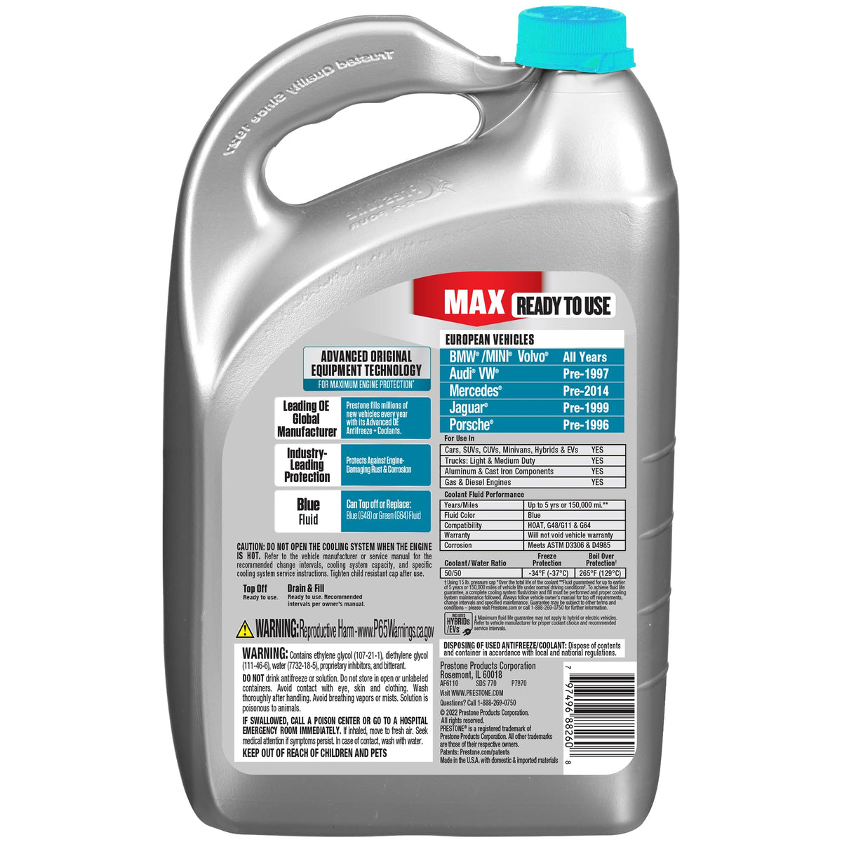 AF6110 MAX European Vehicles (Euro Blue / Pack of 6 Gallons)