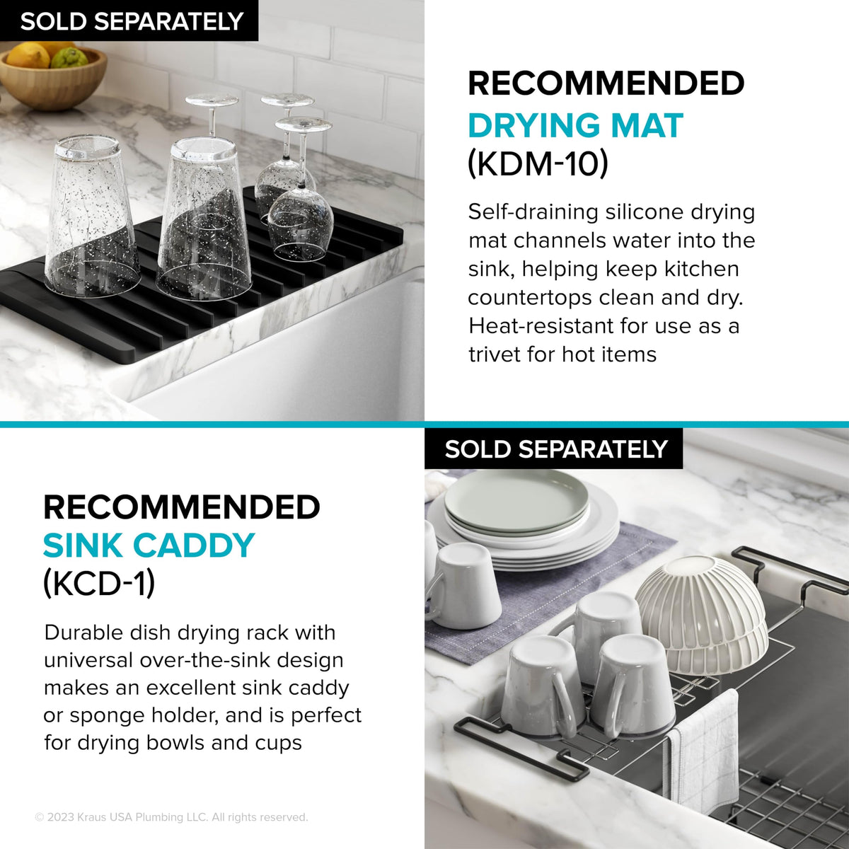 Kore 23 Inch Undermount Workstation Single Bowl 16 Gauge Deep Laundry Utility Stainless Steel Kitchen Sink with Accessories (Stainless Steel / 23 inch / Laundry Sink)