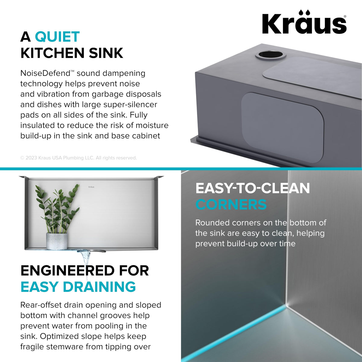 Kore 23 Inch Undermount Workstation Single Bowl 16 Gauge Deep Laundry Utility Stainless Steel Kitchen Sink with Accessories (Stainless Steel / 23 inch / Laundry Sink)