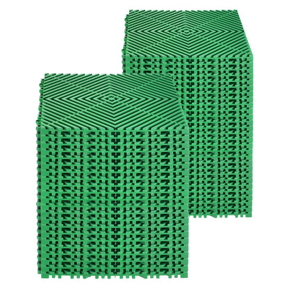 Interlocking Drainage Mat (Green / 12 x 12 inch)