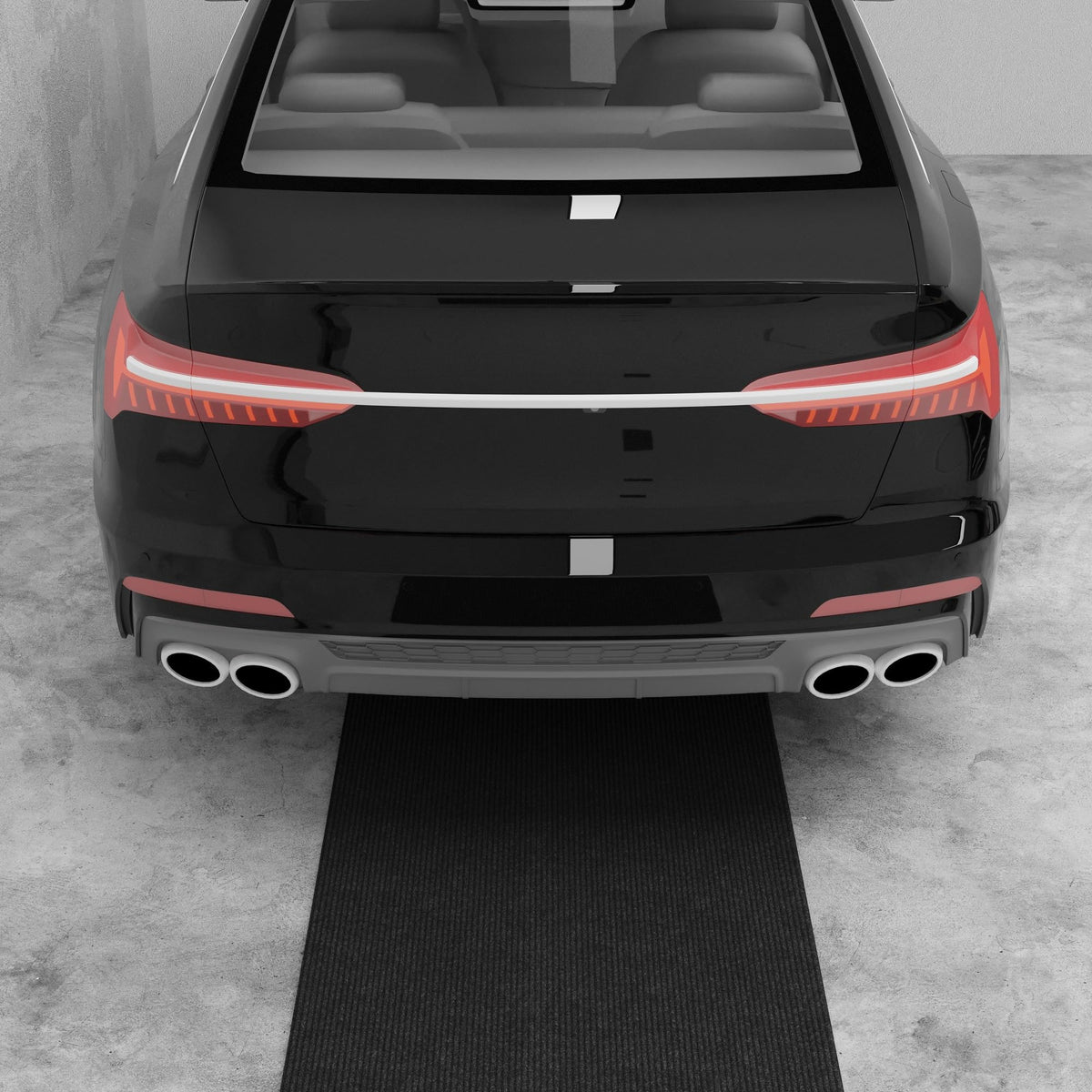 Ottomanso 4x40 Large Waterproof Floor Mat (Black / 3'11" x 40' (Runner))