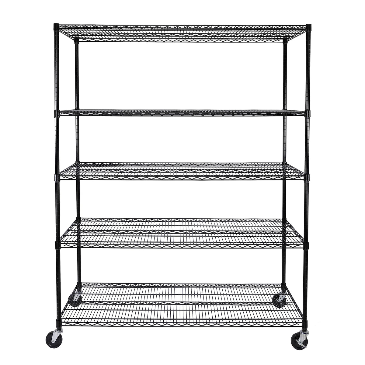 UltraDurable 5 (Black / 5-Tier Shelving, 60" W x 24" D)