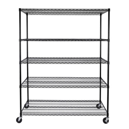 UltraDurable 5 (Black / 5-Tier Shelving, 60" W x 24" D)