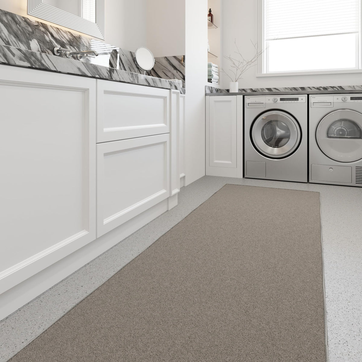 3x10 Hallway Runner Rug (Solid Gray)