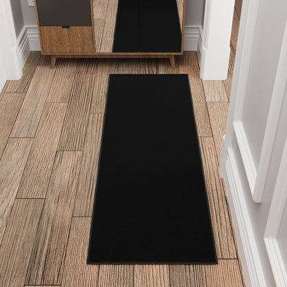 2x5 Kitchen Rug Runner (Solid Black)