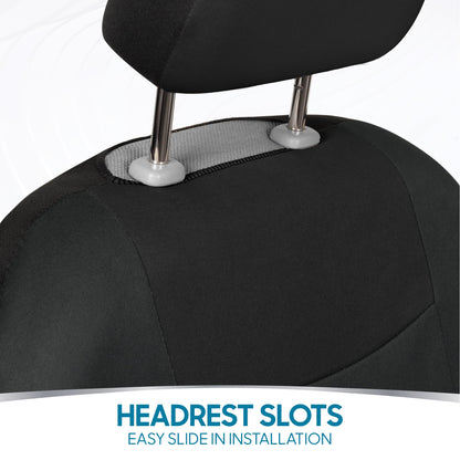 PolyPro Car Seat Covers Full Set in Reverse Charcoal (Reverse Charcoal)