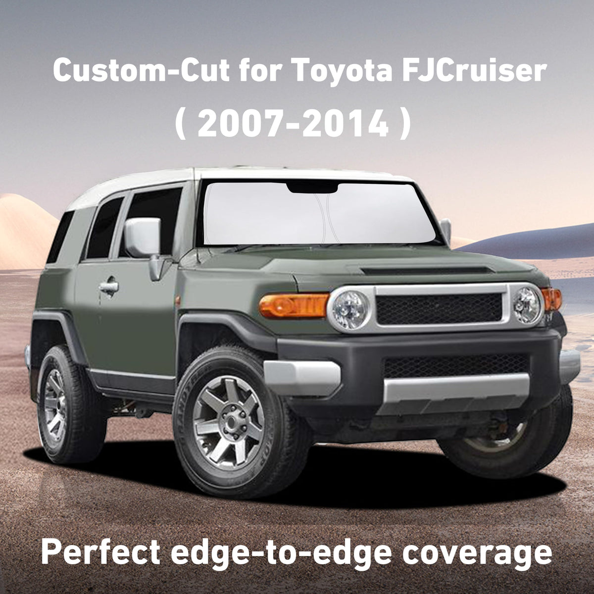 Windshield Sunshade Compatible for Toyota FJCruiser 2007