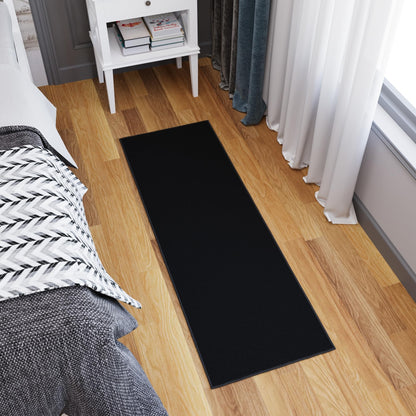 2x5 Kitchen Rug Runner (Solid Black)