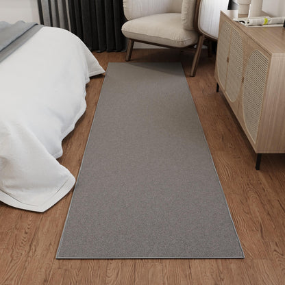 3x10 Hallway Runner Rug (Solid Gray)