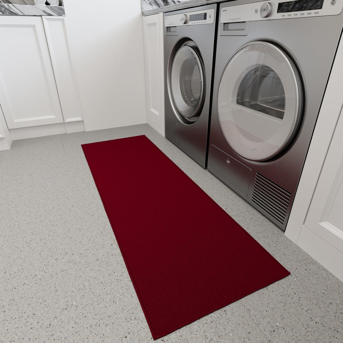 2x6 Runner Rugs for Hallway (Solid Red)