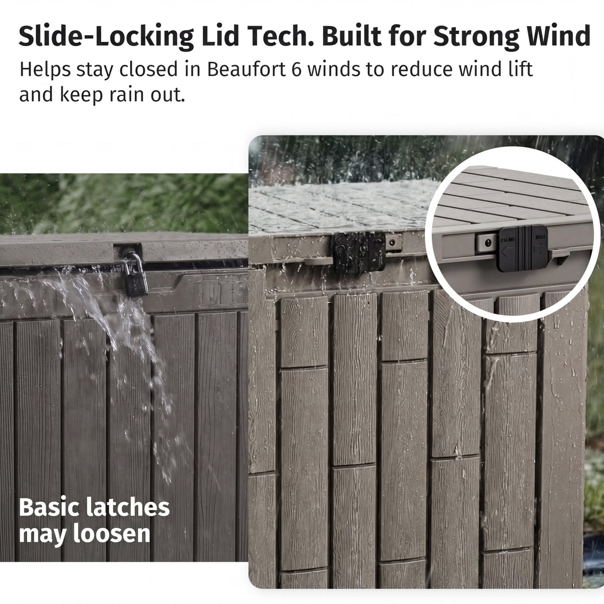 Outdoor Storage Box (Brown / 31 Gallon)