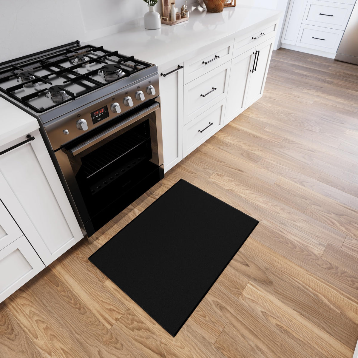 2x3 Entryway Rug (Solid Black)