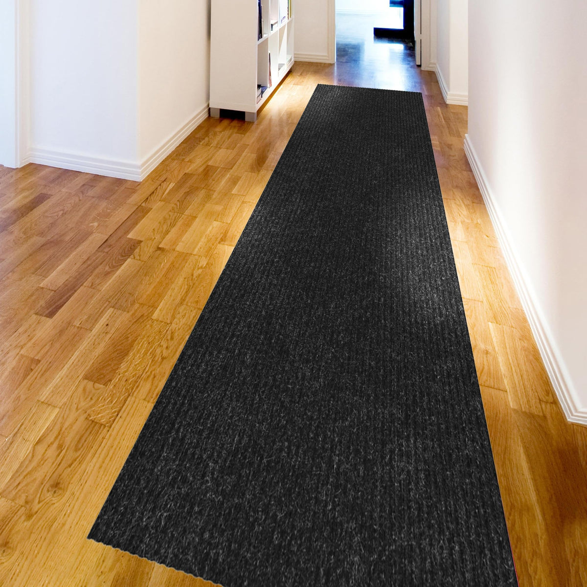 3x42 Hallway Runner Rug (Black / 2'7" x 42' (Runner))