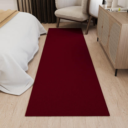 3x10 Hallway Runner Rug (Solid Red)