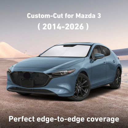 Windshield Sunshade Compatible for Mazda 3 2014