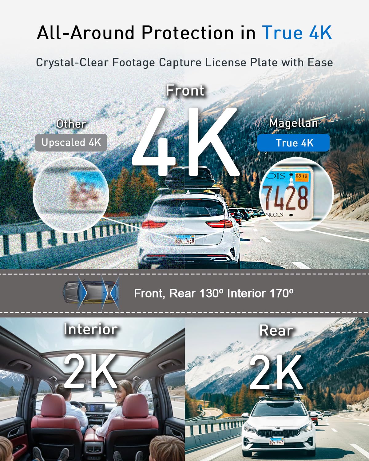 DR50 3 Channel Dash Cam