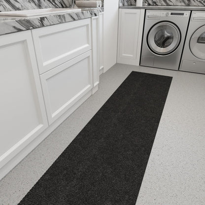 2x24 Commercial Floor Mat Heavy Duty High Traffic Utility Carpet (Black Hobnail / 2' x 24' (Runner))