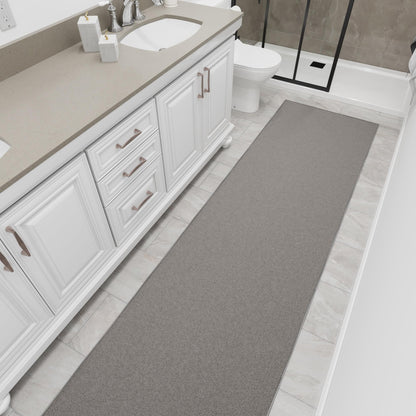 3x10 Hallway Runner Rug (Solid Gray)