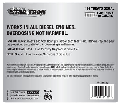 Star TRON Enzyme Fuel Treatment (128 Oz Treats 4096 Gallons)