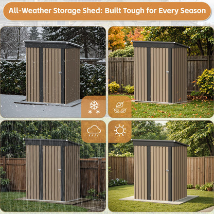 5×3FT Outdoor Storage Shed