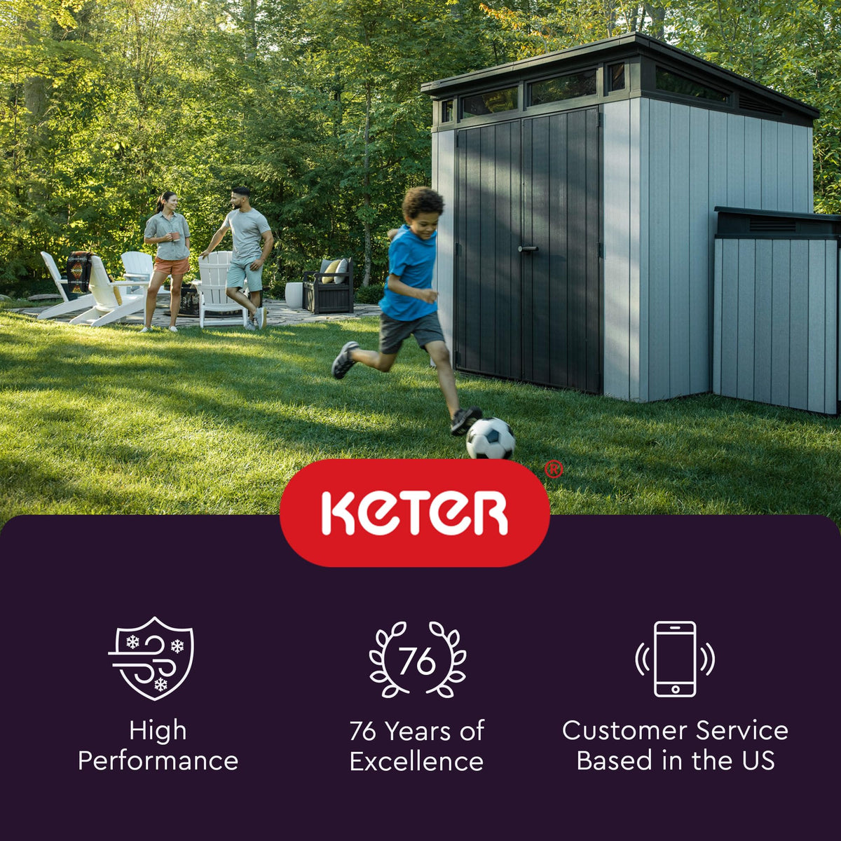 Manor 4x6 Resin Outdoor Storage Shed Kit