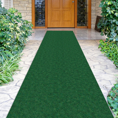 2x14 Hallway Runner Rug (Green / 2' x 14' (Runner))