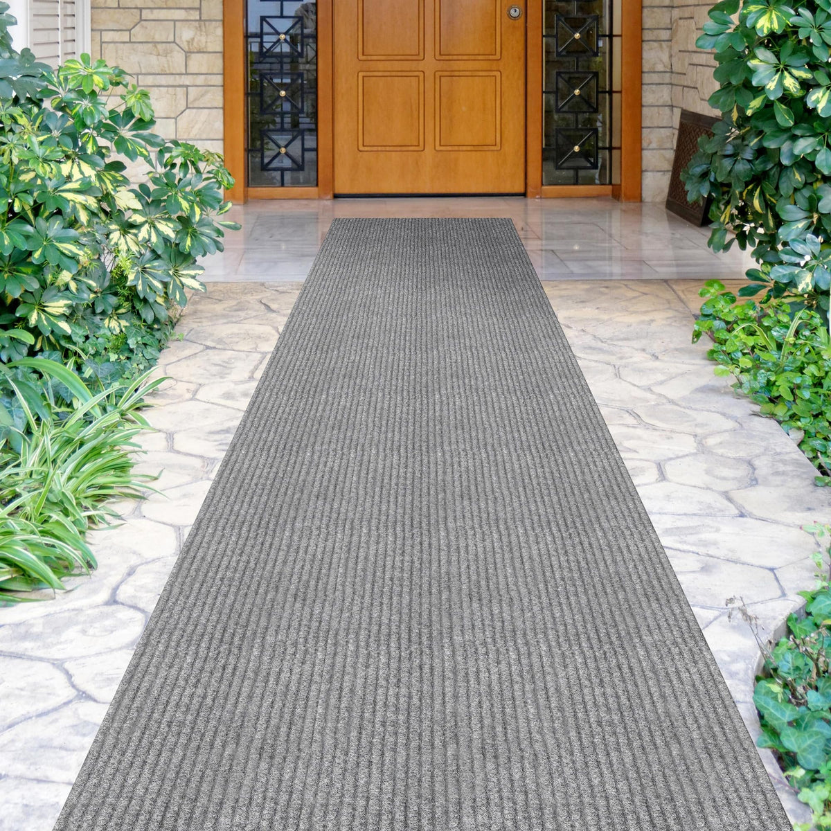 3x37 Hallway Runner Rug (Grey / 2'7" x 37' (Runner))