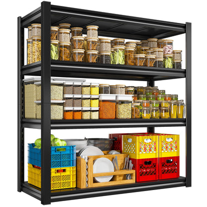 40" W Garage Shelving (19.1"D x 40"W x 56.9"H,Black)