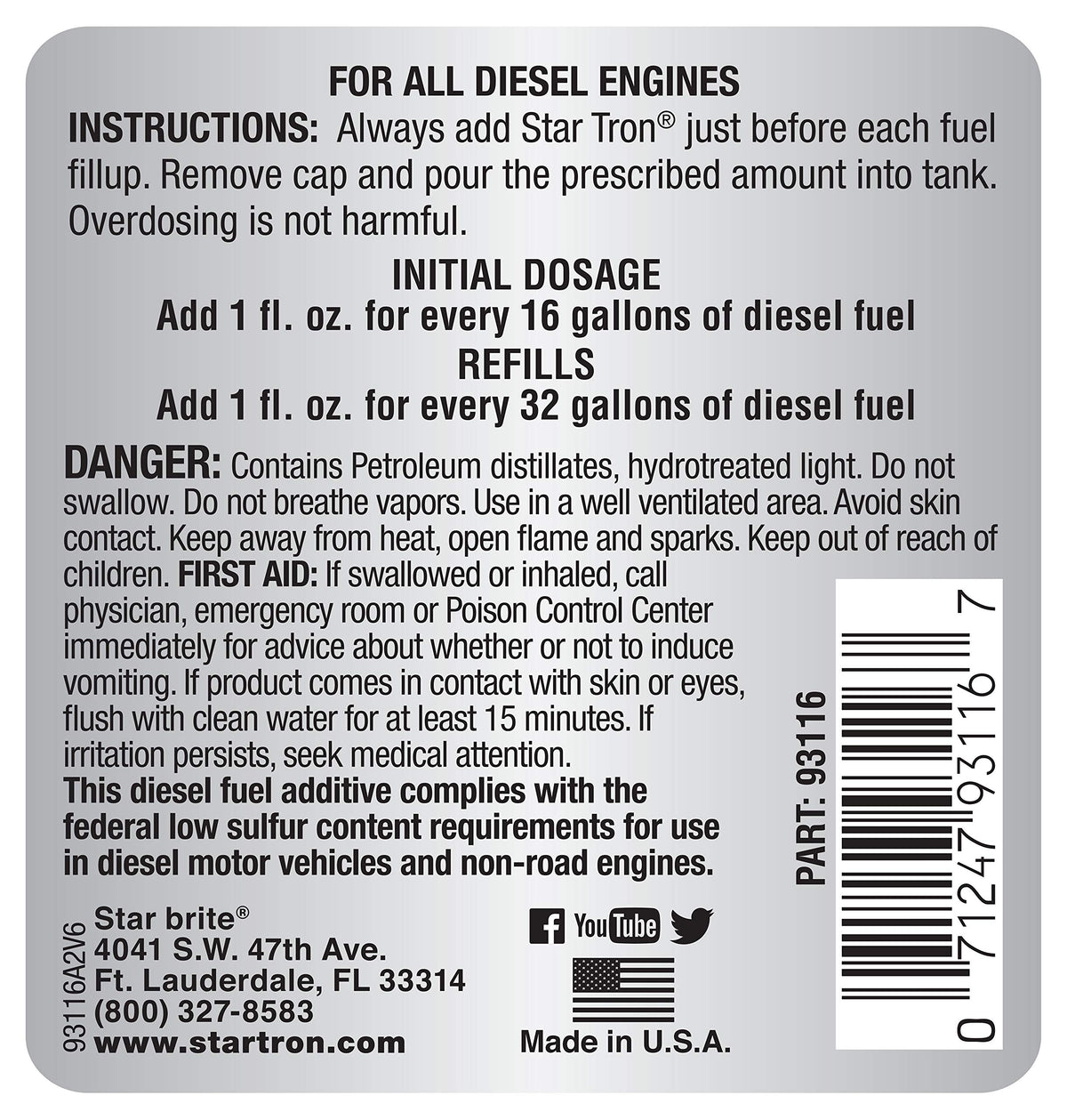 STAR TRON Enzyme Fuel Treatment (16 oz)