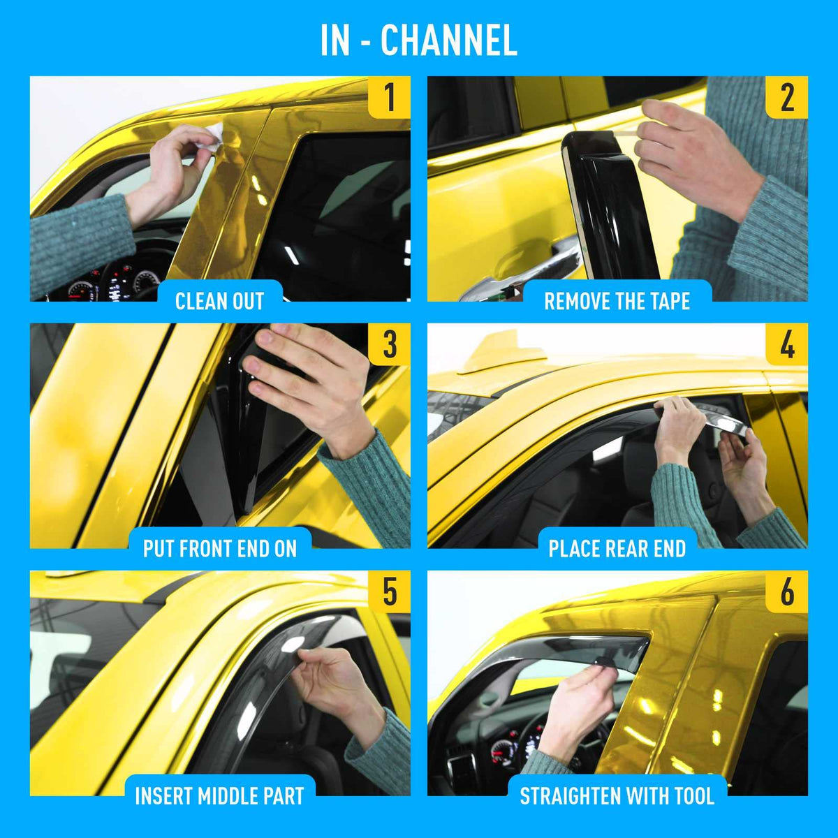 Extra Durable Window Deflectors in (For Mitsubishi Outlander 22-27)