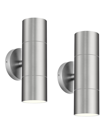 Stainless Steel Outdoor Wall Light (Stainless 2PK)