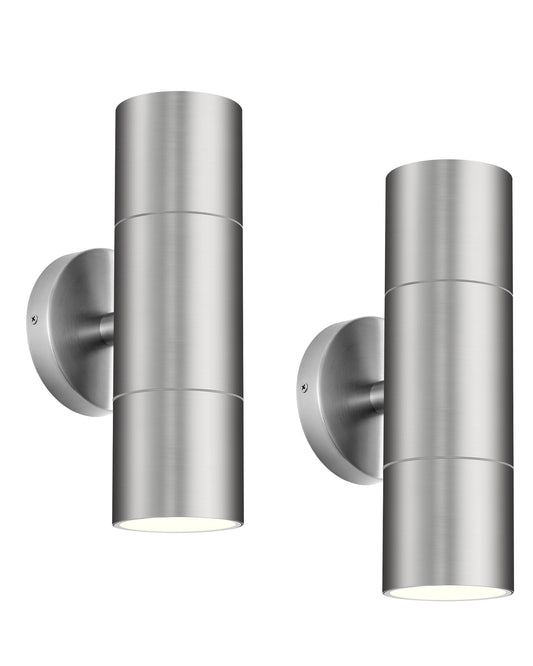 Stainless Steel Outdoor Wall Light (Stainless 2PK)