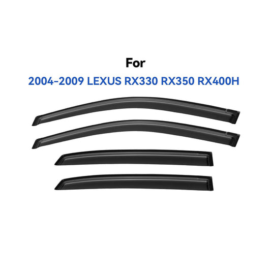 Window Visors Rain Guards for 2004 (2004-2009 Lexus RX330 RX350 RX400h)