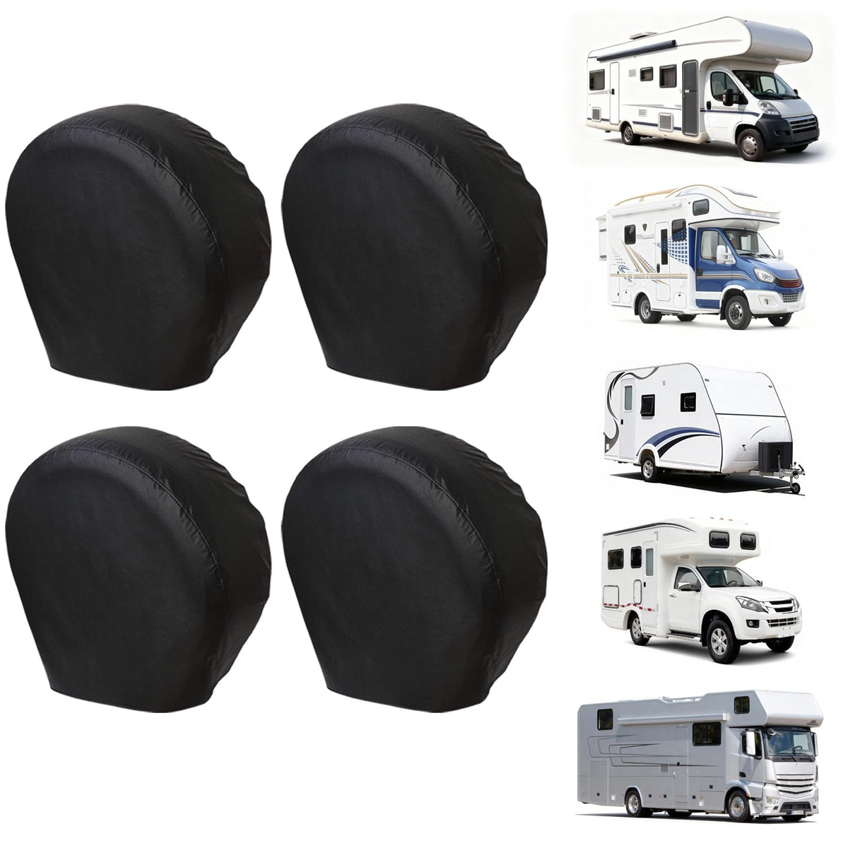 RV Tire Covers 4 Pack (Fits 36-39IN)