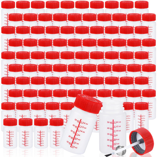 Touch up Paint Bottle with Brush Mixing Ball (Red)