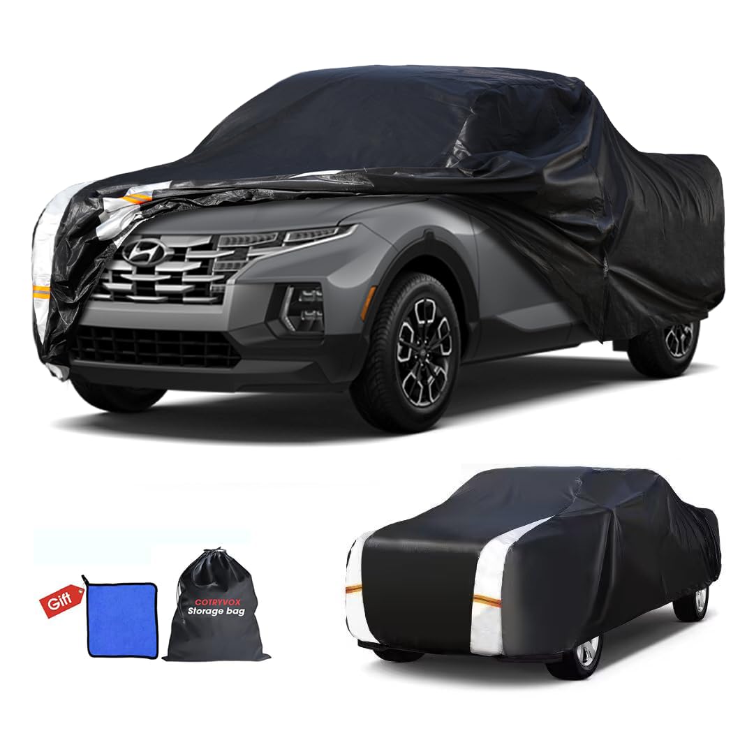 Hyundai Santa Cruz Truck Cover Custom Fit 2021 (Black Truck Cover / B.Fit Hyundai Santa Cruz Crew Cab SB)