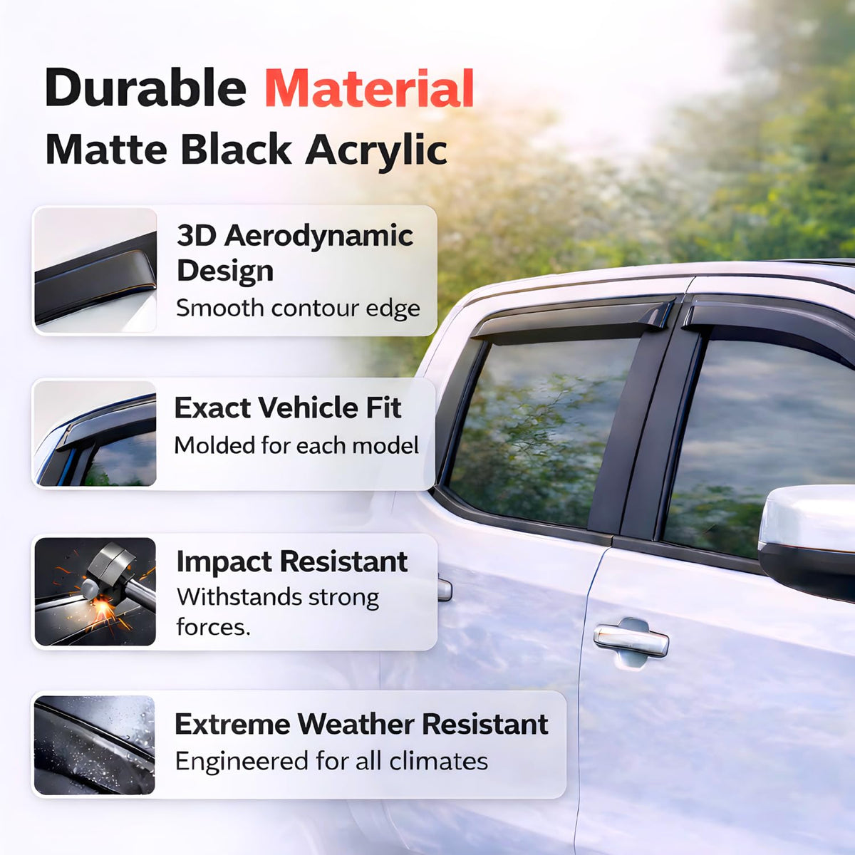 Rain Guards Window Visors for 2000 (2000-2005 Excursion)