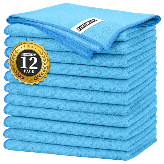 Blue Microfiber Cleaning Cloth (Blue / 12pk)