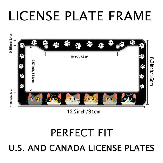 Cats Paw License Plate Frame