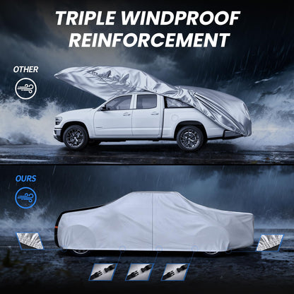 Multi Layer Toyota Tundra Truck Cover (White Truck Cover / W.Fit Toyota Tundra Regular Cab LB)