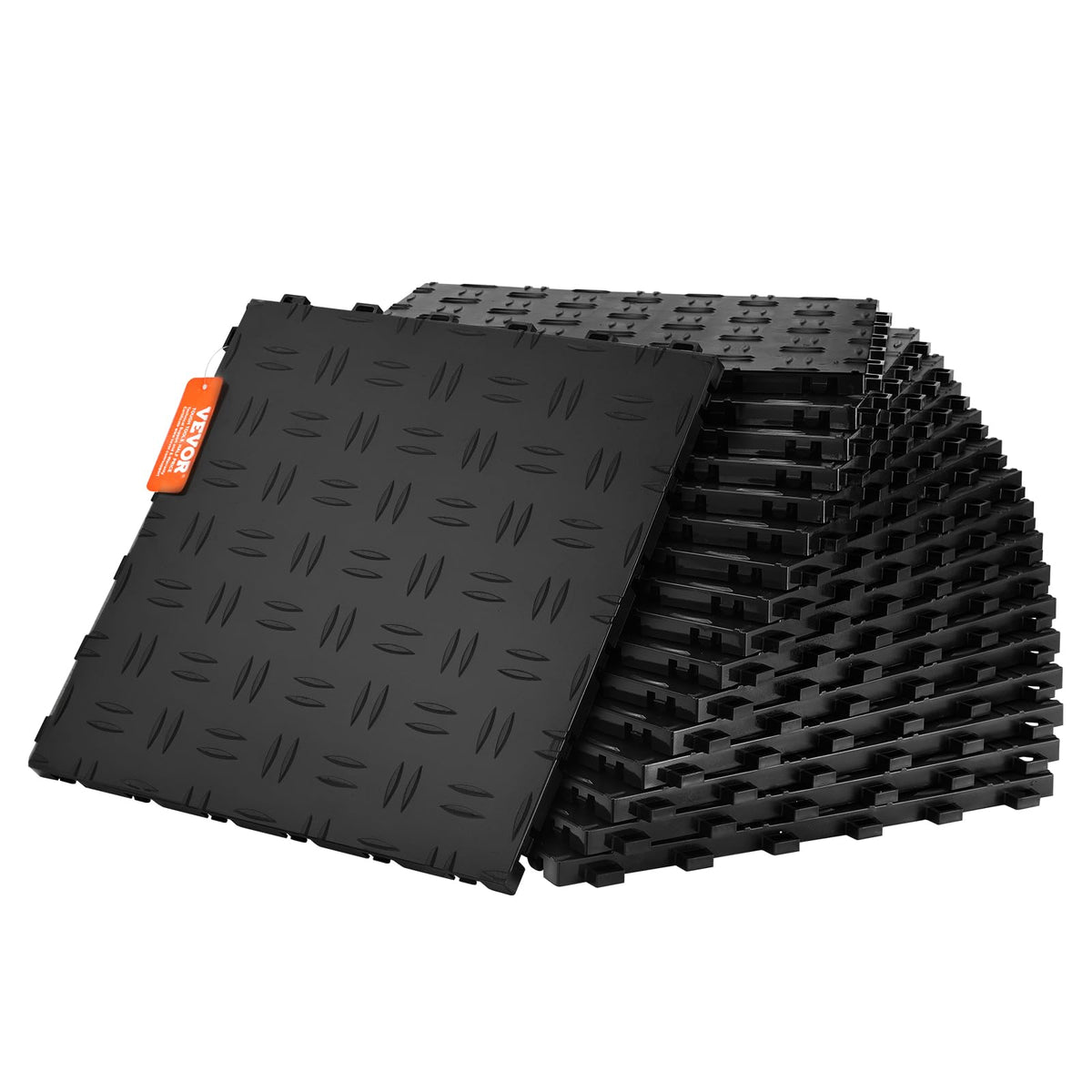 Garage Tiles Interlocking (25 Pack Tile / Black)