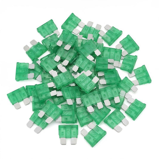 80Pcs) 30 Amp Standard Fuse, 30A Car Blade Fuses for Car/RV/Truck/SUV/Motorcycle/Boat