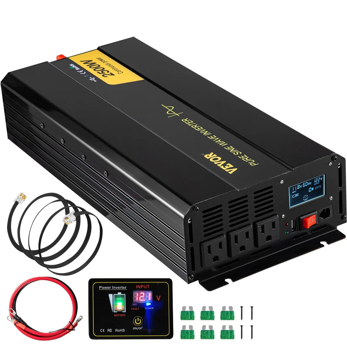 Pure Sine Wave Inverter 2500 Watt Power Inverter