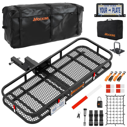 6" Raised Heavy Duty Luggage Rack for SUV Car Truck with 500 Lb Cap (Large: 60" L X 20" W)