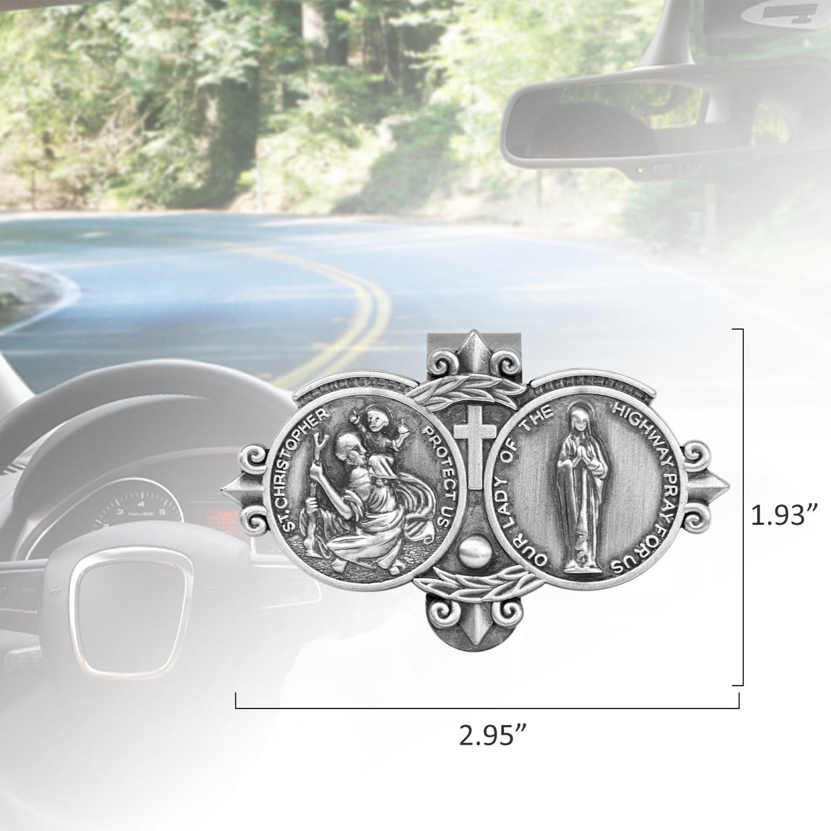 St. Christopher Visor Clip
