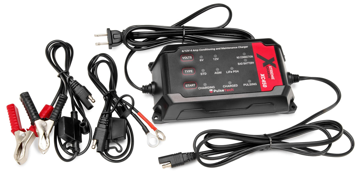XC450 Xtreme Charge 4 AMP Smart Battery Charger & Maintainer