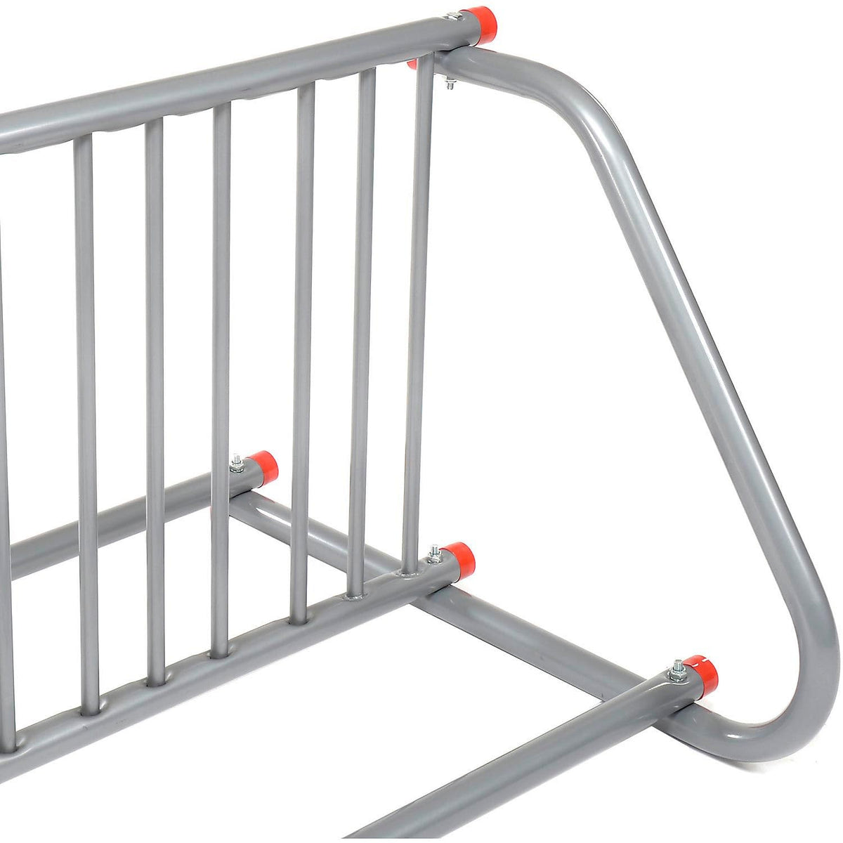 59-3/4"L Grid Bike Rack, Double Sided, Powder Coated Steel, 10-Bike Capacity, Gray, Commercial Bike Rack for Stores, Parks and Schools